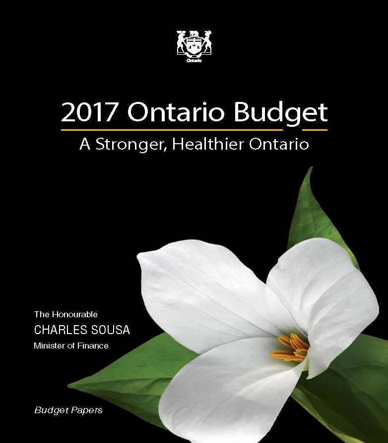 Picture of Ontario budget cover