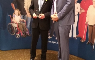 RC Outstanding Volunteer Award Winner 2019 with Allan MacDonald Past OPA President OPA